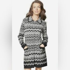 Missoni for Target Chevron Knit Sweater Coat – Size Small | Black & White